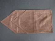 SPECIAL SORRENTO SUEDE LOOK TABLE RUNNER CHOCOLATE STUNNING 33 cm X 135 cm NEW